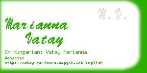 marianna vatay business card